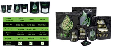 画像1: Terpene Lock Storage & Curing Bag Gold